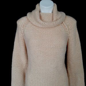 The Limited Honey Comb Wool Blend Cowl Neck Sweater